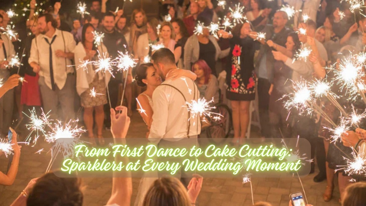 First dance and Cake Cutting Wedding Sparklers